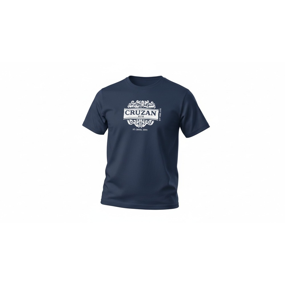 Gildan Cruzan Rum T-Shirt Mens XL Navy Blue St. Croix USVI Graphic Tee